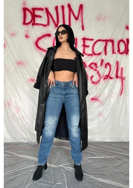 Mavi Lazer Kesim Jeans Pantolon