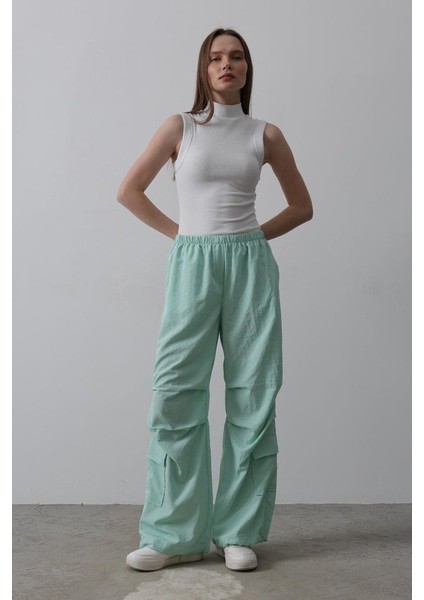 Paraşüt Cargo Pantolon - Mint