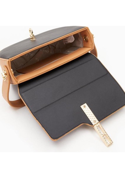 930125 Siyah-Camel Kadın Omuz Çantası Levidor