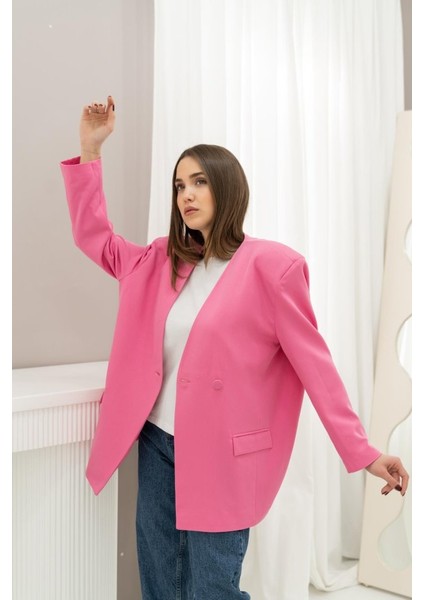 Pembe Eteği Lastikli Ceket modelleri