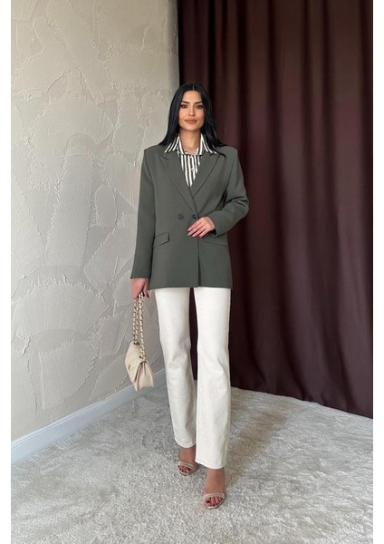 Haki Blazer Ceket