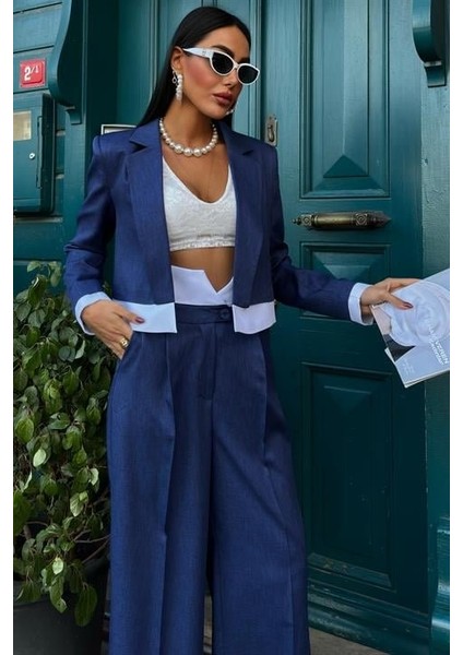 Audrey Crop Ceket Takım 10106