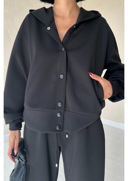 Siyah Beli Lastikli Ceket ve Pantolon Takım modelleri