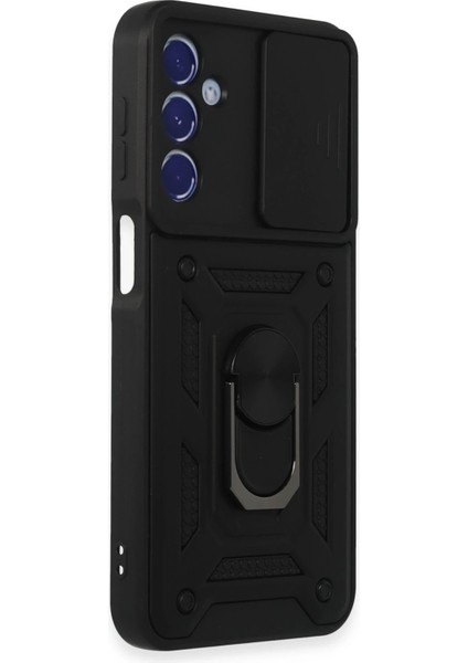 Samsung Galaxy M34 5g Kılıf Pars Lens Yüzüklü Silikon - Siyah Ferrg fiyatları