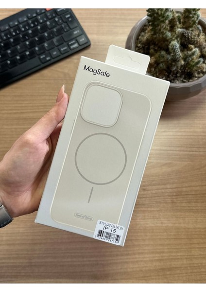 iPhone 15 Animasyonlu Stylus Silikon Kılıf