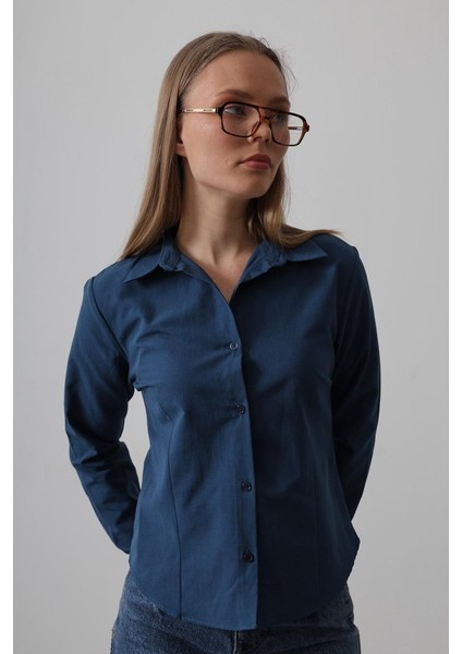 Basic Gömlek - Indigo