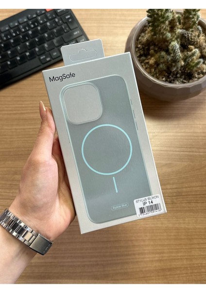 iPhone 14 Animasyonlu Stylus Silikon Kılıf
