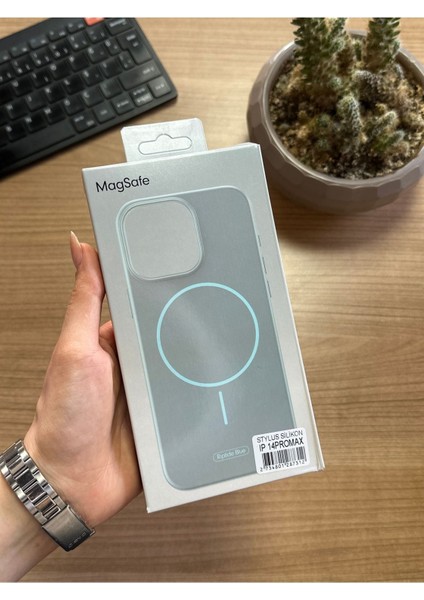 iPhone 14 Pro Max Animasyonlu Stylus Silikon Kılıf