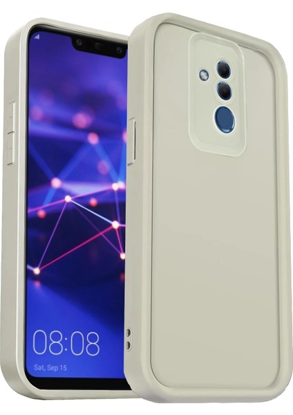 Huawei Mate 20 Lite Kılıf Viera Silikon - Krem Ferrg