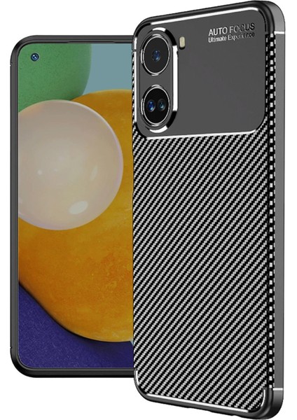 Xiaomi Poco X7 Pro Kılıf Auto Focus Karbon Kapak - Siyah Ferrg