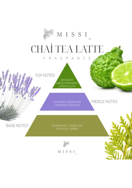 110 ml Bambu Çubuklu Chai Tea Latte Oda Kokusu