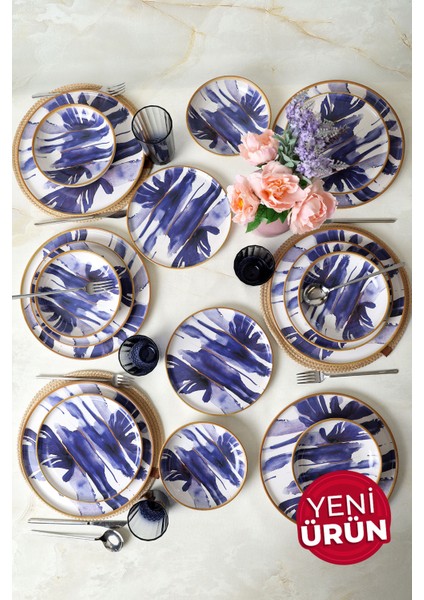 Brush & Bloom Yemek Takımı 18 Parça 6 Kişilik 22956