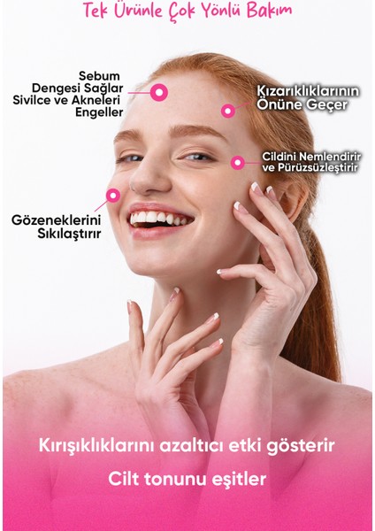%100 Doğal Gül Suyu Jel Form Besleyici ,Canlandırıcı ve Nemlendirici Özel Formül