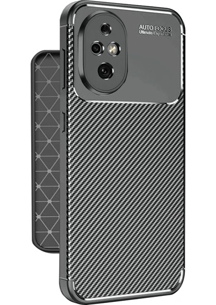 Honor 200 Kılıf Auto Focus Karbon Kapak - Siyah Ferrg