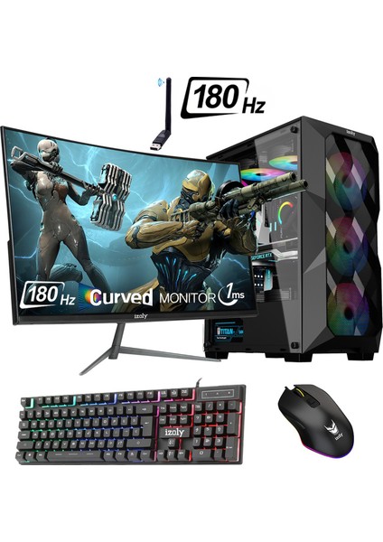 Shiftry x Ryzen 7 3700X 16GB 512GB M.2 Nvme Gtx 1660S 6gb 24" 180Hz Oyuncu Masaüstü Bilgisayarı