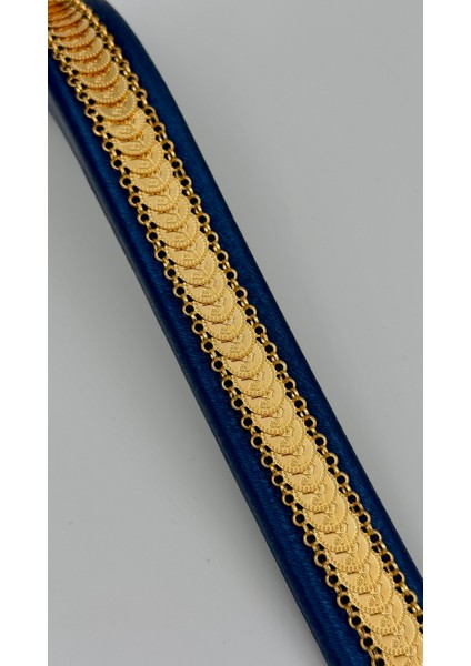 14 Ayar Altın Tuğra Baskılı Kelepçe Bileklik