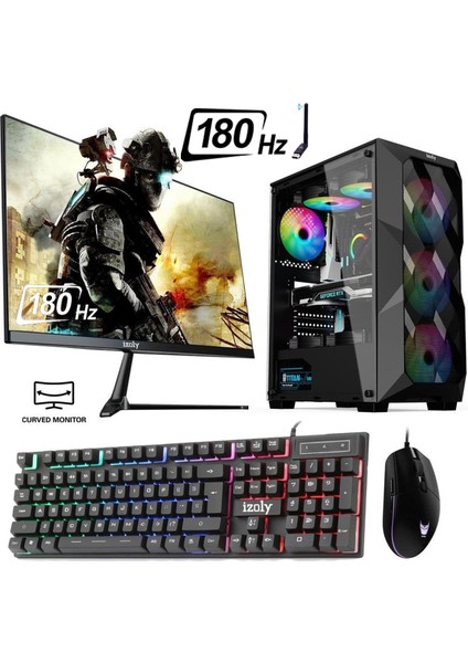 Cradily x İ3-10100F 16GB 512GB M.2 Nvme Rtx 2060S 8gb 24" 180Hz Oyuncu Masaüstü Bilgisayarı