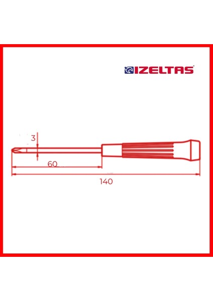 Elektronikçi Tip Klemens Tornavida, Yıldız 3x60mm, Dayanıklı modelleri