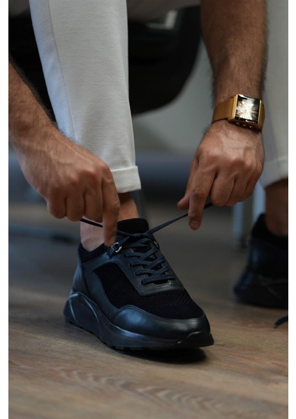 Petit Model Hakiki Deri Erkek Lacivert Sneaker