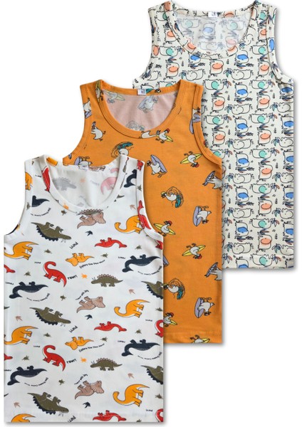 %95 Pamuklu Erkek Çocuk Atlet Iç Çamaşır 5li Set fiyatları