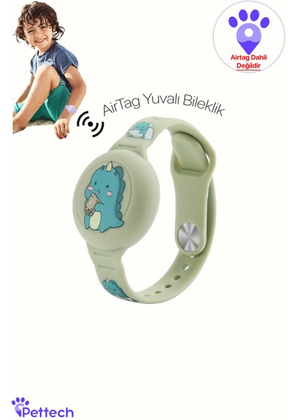 Çocuklar Için Airtag Yuvalı Bileklik