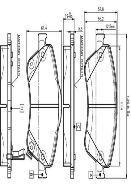 0986TB3069 Balata Fren On-(Toyota: Corolla 07-12/auris 07-12 / Corolla 13- 1.4 D4D (WC459793)