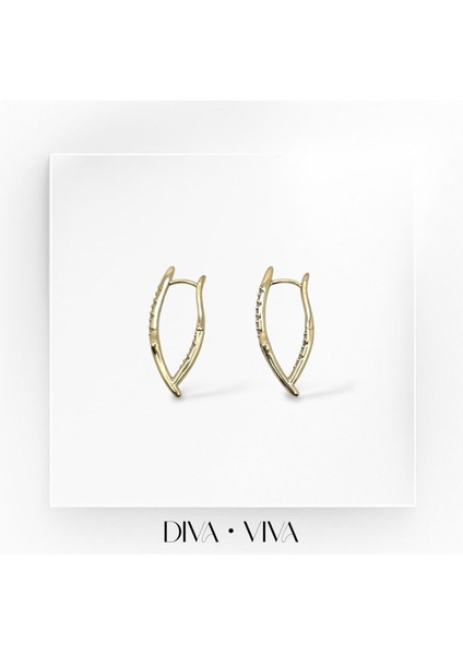 - Vıp 14K Damla Taş Detaylı Lades Kadın - Ladès Küpe fiyatları