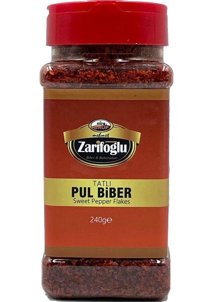 Tatlı Pul Biber Pet 240 gr Orta Boy
