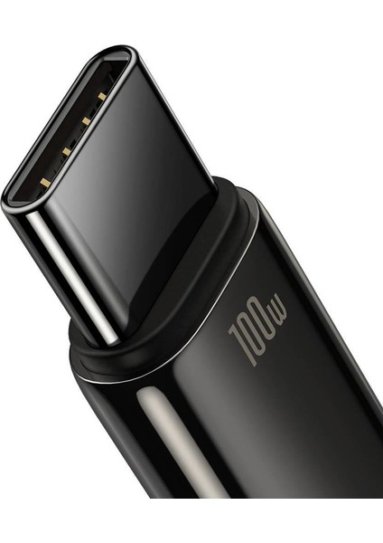 Tungsten Gold Hızlı Şarj Data Kablosu USB To Type-C 100W 2m Siyah