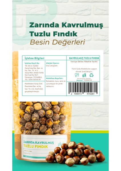 Tuzlu Fındık 200 Gr fiyatları