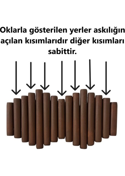 Duvar Askılığı Elbise Askılığı Portmanto Duvara Monte Askılık Bohem Iskandinav Model Acı Kahve modelleri