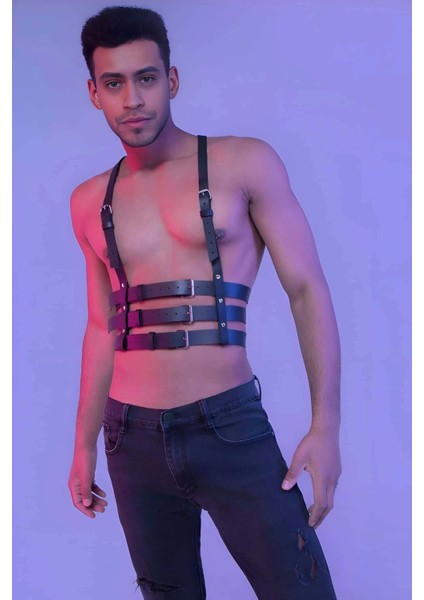 Erkek Dansçı Kostümü, Clubwear, Techno Party Giyim M
