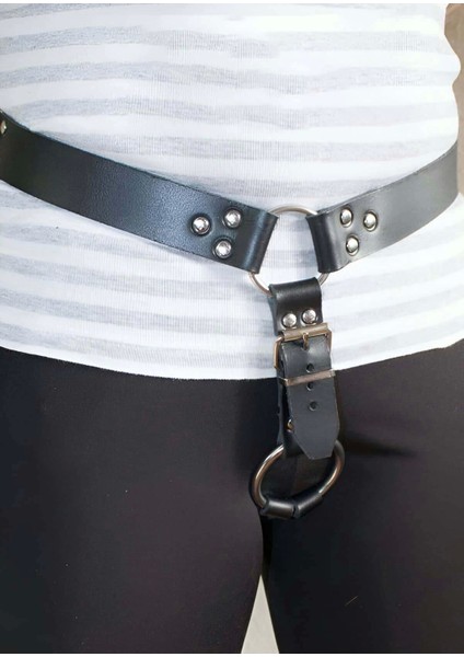 Erkek Özel Bölge Deri Harness M