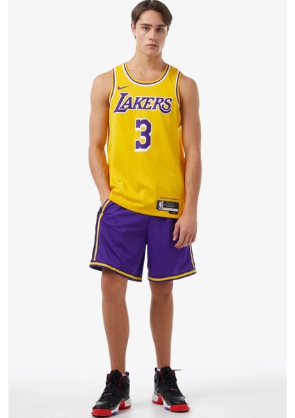 Dri Fit Los Angeles Lakers Icon Edition Erkek Forma Atlet Sarı