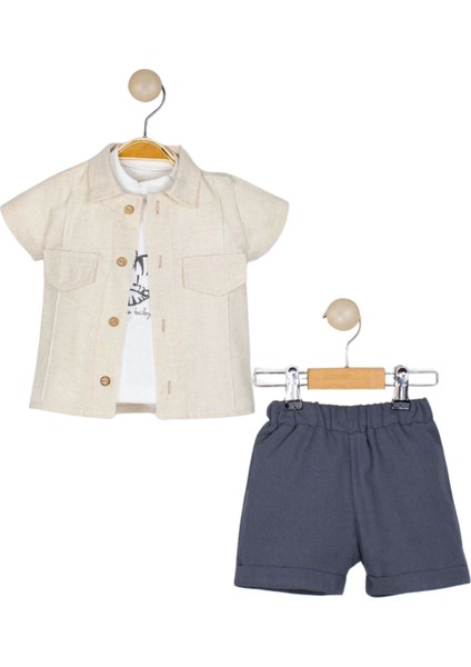 Gömlekli Şortlu Erkek Takım