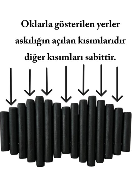 Duvar Askılığı Elbise Askılığı Portmanto Duvara Monte Askılık Bohem Model Siyah modelleri