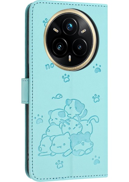Realme 14 Pro Için Kabartmalı Yavru Pu Kılıf (Yurt Dışından)