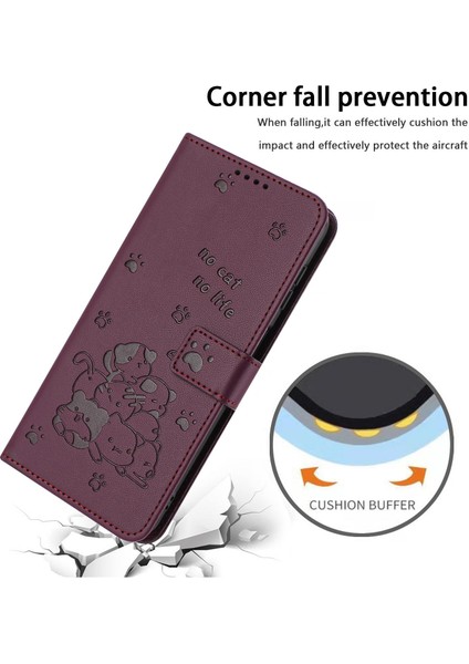Realme 14 Pro Için Kabartmalı Yavru Pu Kılıf (Yurt Dışından)