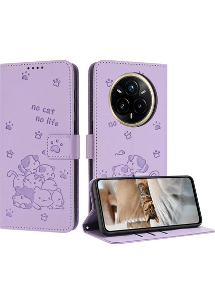 Realme 14 Pro+ Için Kabartmalı Yavru Pu Kılıf (Yurt Dışından)