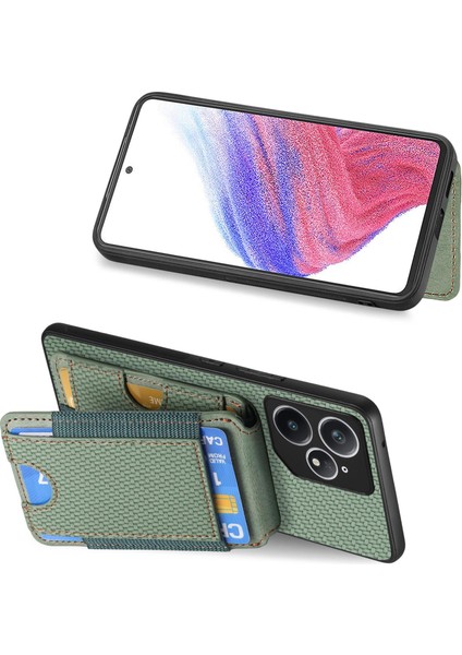 Realme Neo7 Için Karbon Fiber Standlı Telefon Kılıfı (Yurt Dışından)