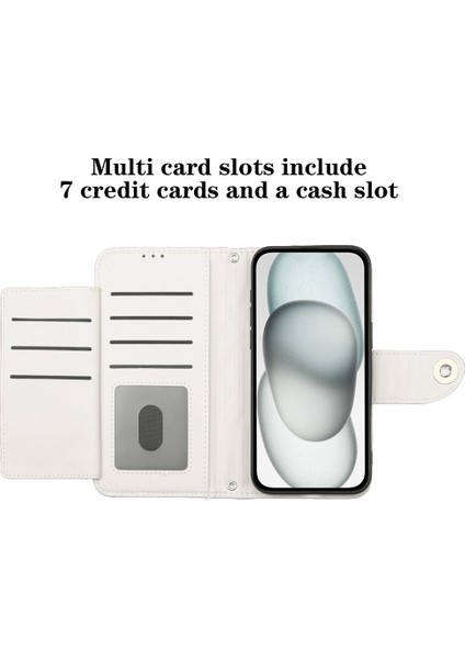 Realme 13 Pro / 13 Pro+ 5g Için Eşkenar Dörtgen Dokulu Deri Kılıf (Yurt Dışından)