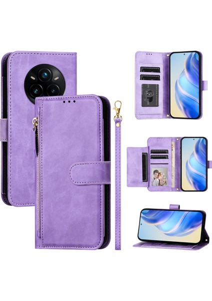 Realme 14 Pro+ Için Pu Deri Kılıf (Yurt Dışından)