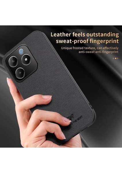 Realme C63 / C61 4g Için Huıyı Deri Manyetik Telefon Kılıfı (Yurt Dışından)
