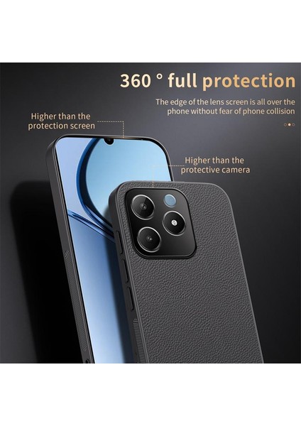 Realme C63 / C61 4g Için Huıyı Deri Manyetik Telefon Kılıfı (Yurt Dışından)