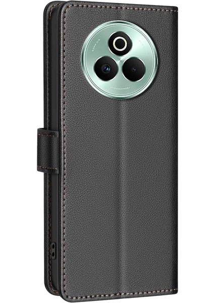 Realme P3 Pro 5g Için Litchi Texture Rfıd Pu Kılıf (Yurt Dışından)