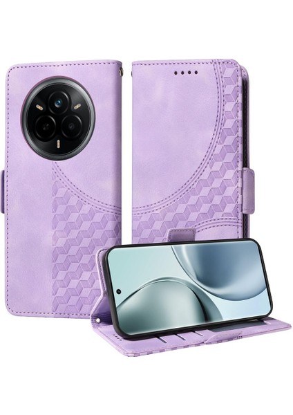 Realme 14 Pro Global Için Kabartmalı Pu Kılıf (Yurt Dışından)