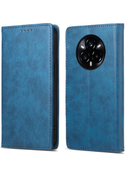 Realme 14 Pro Için Manyetik Rfıd Pu Kılıf (Yurt Dışından)