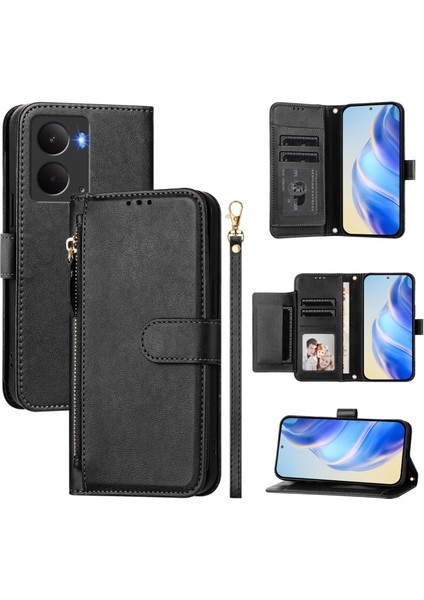 Realme P3 5g / Realme NEO7X Için Pu Deri Kılıf (Yurt Dışından)