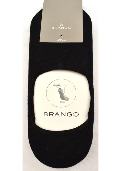 BRG-99003 Yazlık 3 Lü Çorap/siyah/40-44