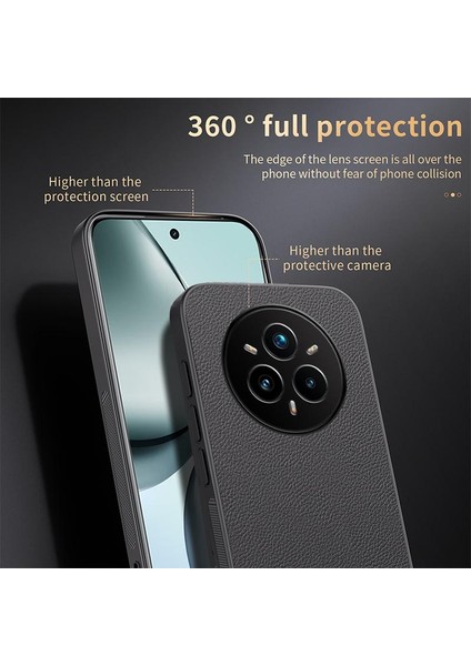 Realme 14 Pro+ Için Deri Manyetik Telefon Kılıfı (Yurt Dışından)